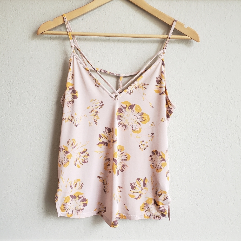 Free People Floral Strappy Tank Top - Women's Size XS